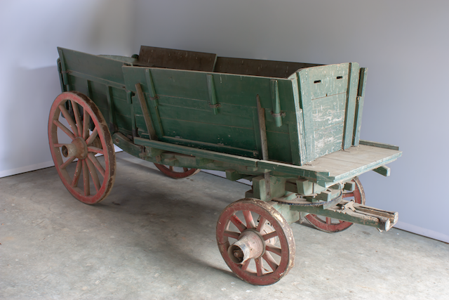 Gewone aardkar met voorloper, Karrenmuseum Essen